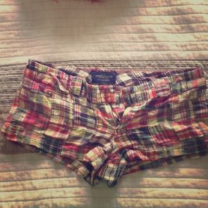 Plaid American Eagle shorts